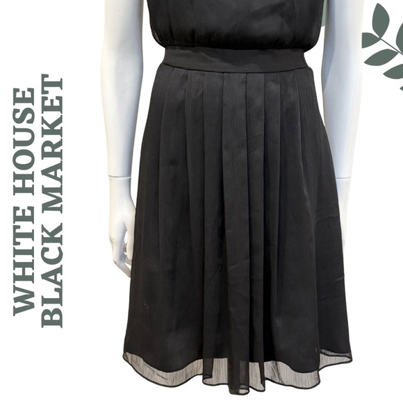 White House Black Market | Classic Black Sleeveless Dress (Size 6) - Picture 6 of 8